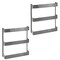 mDesign Large Wall Mount Vitamin Storage Organizer Shelf, 3 Tier